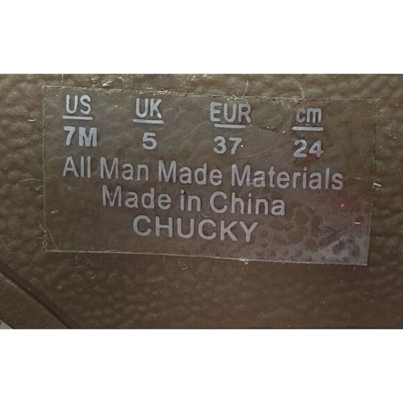 Fergalicious by‎ Fergie Chucky Women's Size 7 Snakeskin Ankle Boots Boho - Picture 8 of 9